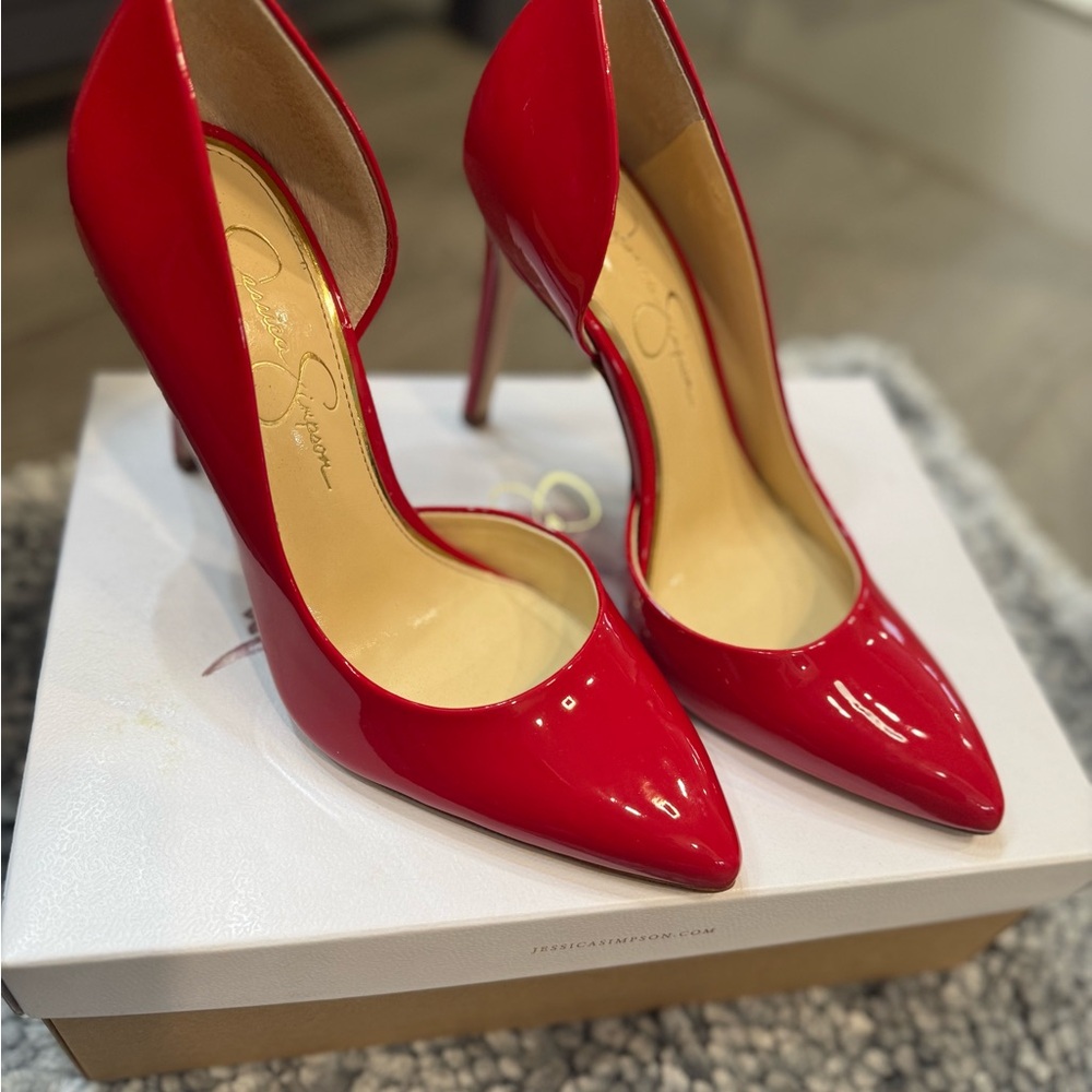 Jessica Simpson Red Patent Heels